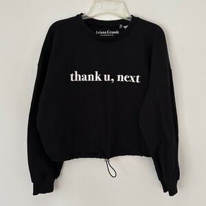 Ariana Grande Thank U, Next Tour Crop Toggle Sweatshirt Small